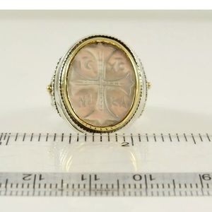 Konstantino 18K Yellow Gold & Sterling Silver Large Pearl Athena Ring